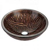 СТЕКЛЯННАЯ РАКОВИНА KRAUS COPPER FOREST (GV-610-19MM)