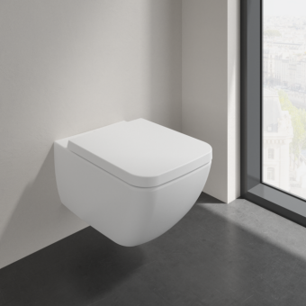 ПОДВЕСНОЙ БЕЗОБОДКОВЫЙ УНИТАЗ VILLEROY&BOCH VENTICELLO, STONE WHITE (4611R0RW)