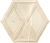 Фото плитки PARADYZ ILLUSION BEIGE HEKSAGON STR 17,1X19,8X0,9 из коллекции PARADYZ ILLUSION 