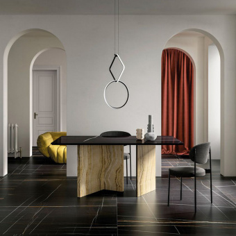 FIANDRE MARMI MAXIMUM SAHARA NOIR LUCIDATO MML5561530 300X150X0,6