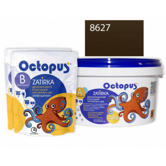 ЭПОКСИДНАЯ ЗАТИРКА OCTOPUS ZATIRKA 2-КОМП. ЦВЕТ СЕРЫЙ 8627 2,5 КГ (8627-2)