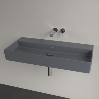 РАКОВИНА ПОДВЕСНАЯ 100Х47 VILLEROY&BOCH MEMENTO 2.0, GRAPHITE (4A221FI4)