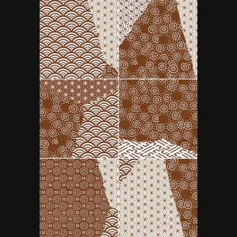 FIORANESE KINTSUGI JAPAN MIX RUST 20,13X20,13