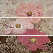 PORCELANITE DOS 7032 MUSA III CAFЕ-SIENA-PARDO COMPOSICION ПАННО 25x75