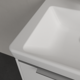 РАКОВИНА 50Х40 VILLEROY&BOCH SUBWAY 3.0, STONE WHITE (4370FFRW)