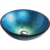 СТЕКЛЯННАЯ РАКОВИНА KRAUS IRRUPTION BLUE (GV-204-19MM)
