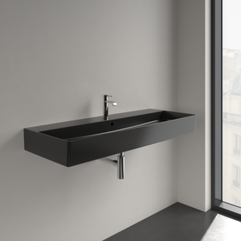 РАКОВИНА ПОДВЕСНАЯ 120Х47 VILLEROY&BOCH MEMENTO 2.0, EBONY (4A22C5S5)