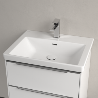 РАКОВИНА 60Х47 VILLEROY&BOCH SUBWAY 3.0, STONE WHITE (4A7060RW)