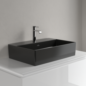 РАКОВИНА НАКЛАДНАЯ 60Х42 VILLEROY&BOCH MEMENTO 2.0, EBONY (4A0761S5)