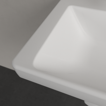 РАКОВИНА 55Х44 VILLEROY&BOCH SUBWAY 3.0, STONE WHITE (4A7056RW)