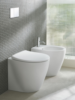 НАПОЛЬНЫЙ БЕЗОБОДКОВЫЙ УНИТАЗ CATALANO ITALY 52 NEWFLUSH, BIANCO SATINATO (1VP52RITBM)