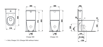 УНИТАЗ НАПОЛЬНЫЙ LAUFEN KARTELL RIMLESS, БЕЛЫЙ (H8243370000001)