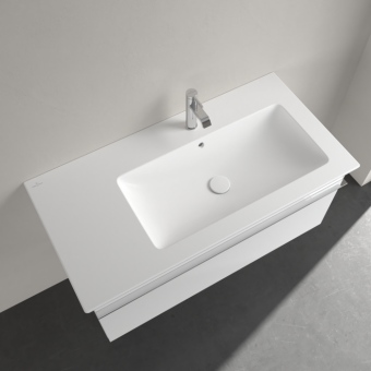 РАКОВИНА 100Х50 VILLEROY&BOCH VENTICELLO, STONE WHITE (4134R1RW)