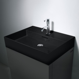 КЕРАМИЧЕСКАЯ РАКОВИНА 60 СМ LAUFEN KARTELL, ЧЕРНЫЙ ГЛЯНЦЕВЫЙ (H8103330201041)