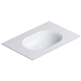 КЕРАМИЧЕСКАЯ РАКОВИНА 75Х50 СМ CATALANO HORIZON, BIANCO SATINATO (175HZBM)
