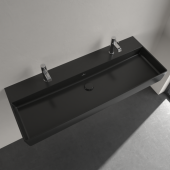 РАКОВИНА ПОДВЕСНАЯ 120Х47 VILLEROY&BOCH MEMENTO 2.0, EBONY (4A22CGS5)