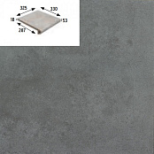 GRES ARAGON CAPRI PELDANO CARBON PZ270 33x33x1,8