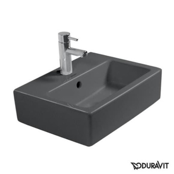 КЕРАМИЧЕСКАЯ РАКОВИНА 45 СМ DURAVIT VERO, ЧЕРНАЯ (0704450827)