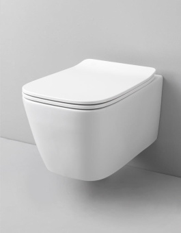 ПОДВЕСНОЙ БЕЗОБОДКОВЫЙ УНИТАЗ ARTCERAM A16, BLACK GLOSSY (ASV003 03; 00)