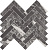 Фото плитки AZTECA CERAMICA DOMINO MOSAICO SOFT M BLACK 24.5X27.8 из коллекции AZTECA DOMINO 
