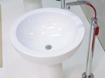 КЕРАМИЧЕСКАЯ РАКОВИНА FLAMINIA FONTE FONTANA, WHITE (FN70L + FN70C)
