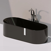 ВАННА ИЗ ИСКУССТВЕННОГО КАМНЯ ОТДЕЛЬНОСТОЯЩАЯ FLAMINIA OVAL 170Х70 СМ, ЧЕРНАЯ (OV170)