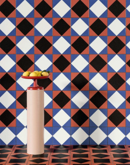 MUTINA MATTONELLE MARGHERITA RHOMBUS BLACK 20,5X20,5