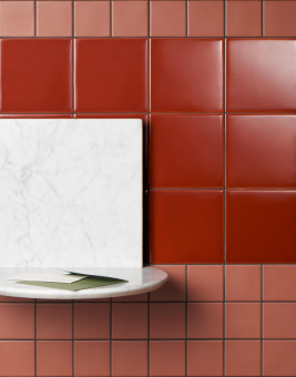 MUTINA DIN RED GLOSSY 15X15