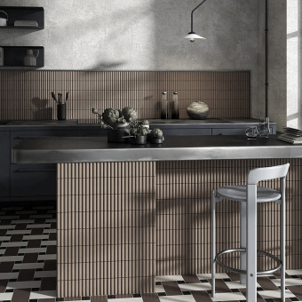 TERRATINTA MICRO 3D FORMS FLUTED COFFEE MI3DFL08 10Х30