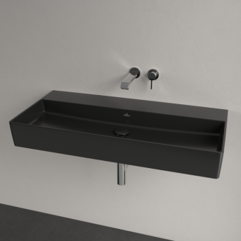 РАКОВИНА ПОДВЕСНАЯ 100Х47 VILLEROY&BOCH MEMENTO 2.0, EBONY (4A221FS5)