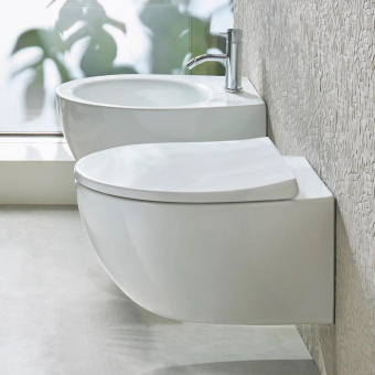 ПОДВЕСНОЙ БЕЗОБОДКОВЫЙ УНИТАЗ CATALANO ITALY 52 NEWFLUSH, BIANCO SATINATO (1VS52RITBM)