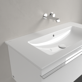 РАКОВИНА 100Х50 VILLEROY&BOCH VENTICELLO, WHITE ALPIN CERAMICPLUS (4104AJR1)