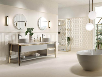 ASCOT NEW ENGLAND BIANCO BOISERIE SARAH DEC 33,3X100