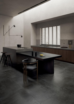 LEA CERAMICHE CONCRETO AND ZOOM CONCRETO DARK GRIP 60X60
