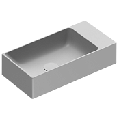 КЕРАМИЧЕСКАЯ РАКОВИНА 50 СМ CATALANO VERSO, CEMENTO SATINATO (15025VECS)