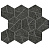 Фото плитки ATLAS CONCORDE BOOST STONE TARMAC MOSAICO HEX MATT A7C2 25X28,5 из коллекции ATLAS CONCORDE BOOST STONE 