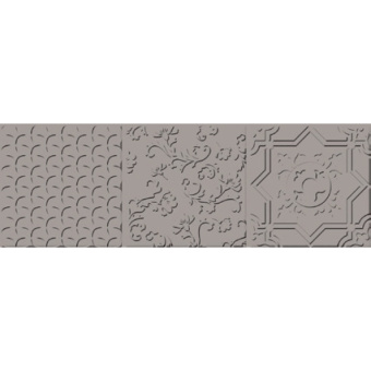 MONOPOLE ESENCIA RELIEVE GRIS BRILLO 10x30