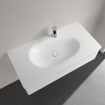 РАКОВИНА ВСТРАИВАЕМАЯ 100Х50 VILLEROY&BOCH ANTAO, STONE WHITE (4A76A2RW)