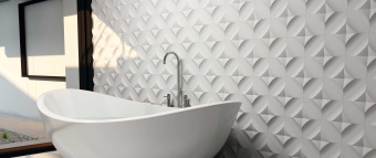WOW COLLECTION WAVE ICE WHITE MATT 12,5X12,5