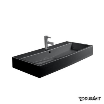 КЕРАМИЧЕСКАЯ РАКОВИНА 100 СМ DURAVIT VERO, ЧЕРНАЯ (0454100827)