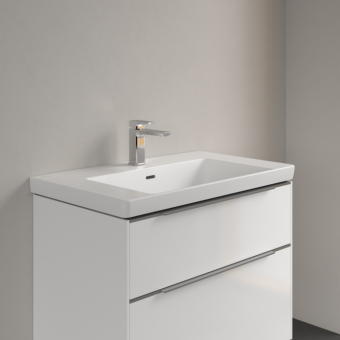 РАКОВИНА 80Х47 VILLEROY&BOCH SUBWAY 3.0, STONE WHITE (4A7080RW)