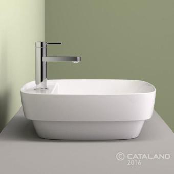 КЕРАМИЧЕСКАЯ РАКОВИНА 42 СМ CATALANO GREEN LUX, BIANCO SATINATO (142GRLXNBM)