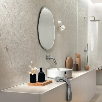 ATLAS CONCORD 3D WALL CARVE LEAF PEARL MATT A58A 40X80X0,85