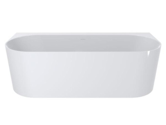 ВАННА ПРИСТЕННАЯ КАМЕННАЯ MIRAGGIO BALI 170X75 СМ, БЕЛАЯ (0000262)