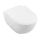 ПОДВЕСНОЙ БЕЗОБОДКОВЫЙ УНИТАЗ VILLEROY&BOCH SUBWAY 2.0, WHITE ALPIN CERAMICPLUS (5614R2R1)
