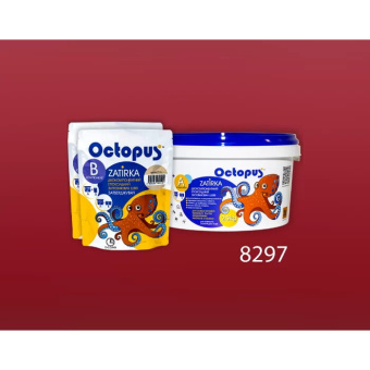 ЭПОКСИДНАЯ ЗАТИРКА OCTOPUS ZATIRKA 2-КОМП. ЦВЕТ РОЗОВО МАЛИНОВЫЙ 8297 2,5 КГ (8297-2)