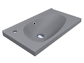 КЕРАМИЧЕСКАЯ ВСТРАИВАЕМАЯ РАКОВИНА 69 СМ MIRAGGIO TITANIA, СЕРЫЙ (0000980)