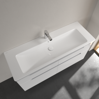 РАКОВИНА 130Х47 VILLEROY&BOCH SUBWAY 2.0, WHITE ALPIN (7176D001)