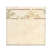 MAYOLICA DAKAR CENEFA HOJAS CREMA 20x20