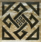 KOTTO TAKO GTР 73011 GOTHIC GOLD BROCADE S1 7,3X7,3X0,8